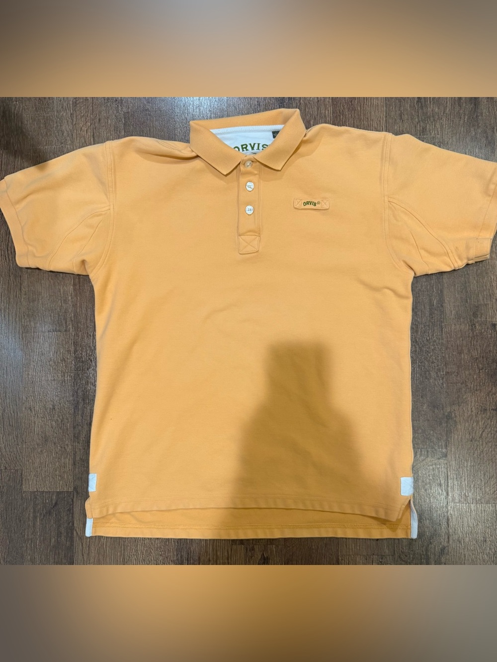 Orvis men’s orange Polo Shirt xl